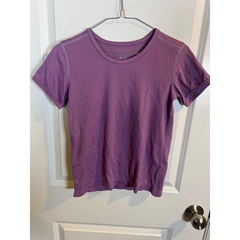 Columbia Youth T-Shirt Performance Mesh Purple L
